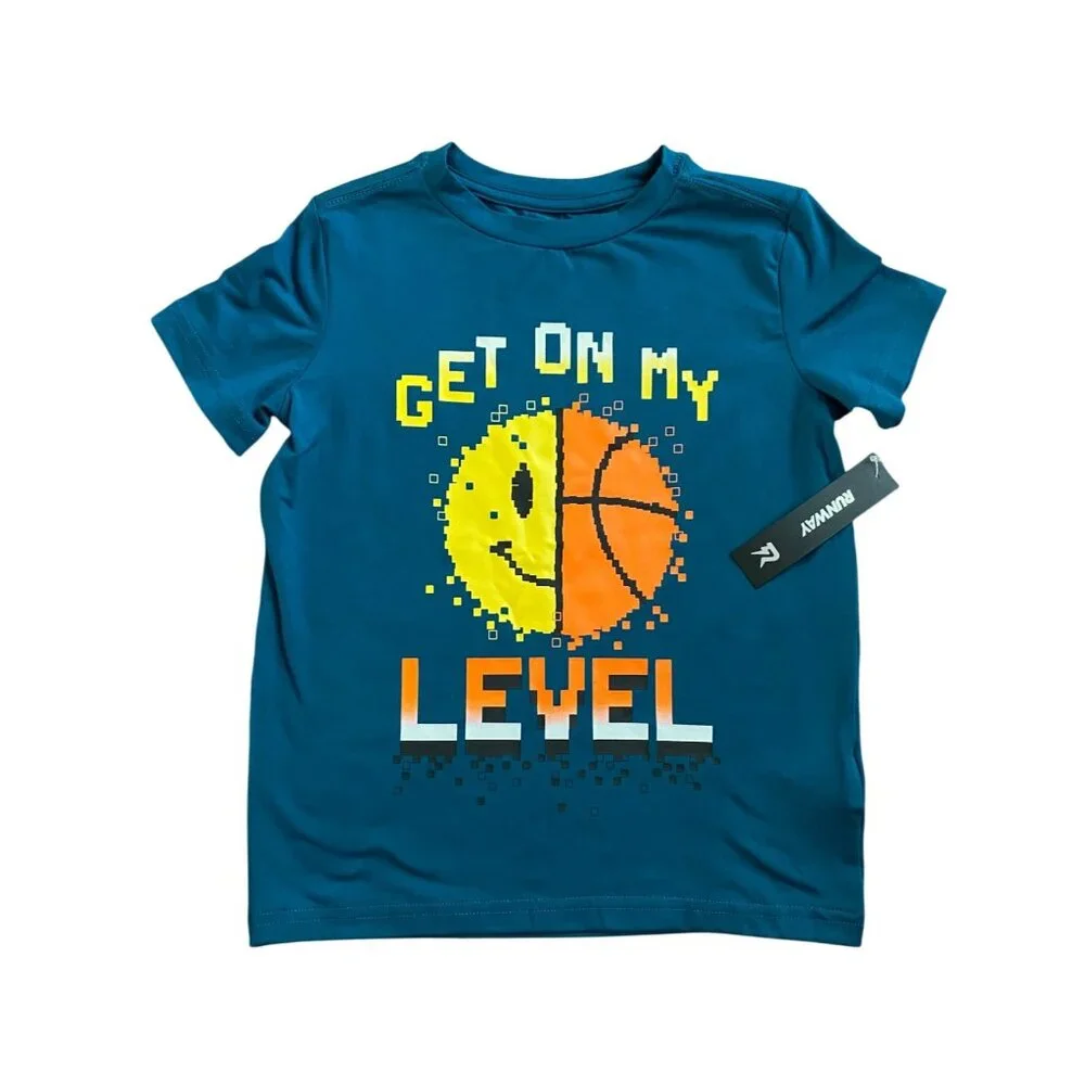 Runway Quick Dry Moister Wicking 'Get On My Level' Tee NEW WITH TAGS